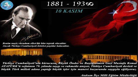  10 Kasım Atatükü Anma Törenleri Düzenlendi