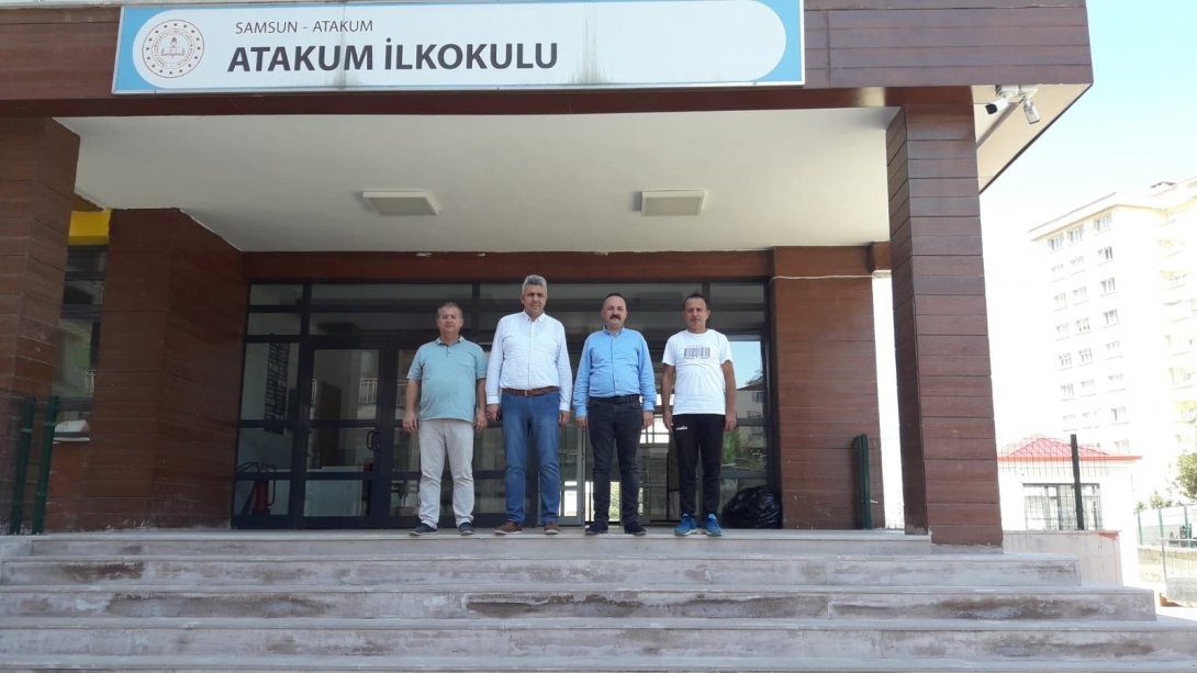 İnşaat Emlak Genel Müdürlüğü Daire Başkanımız Ahmet Tarık Çakır ile birlikte İlçe Milli Eğitim Müdürümüz Mehmet İrfan Yetik'in Okul Ziyareti