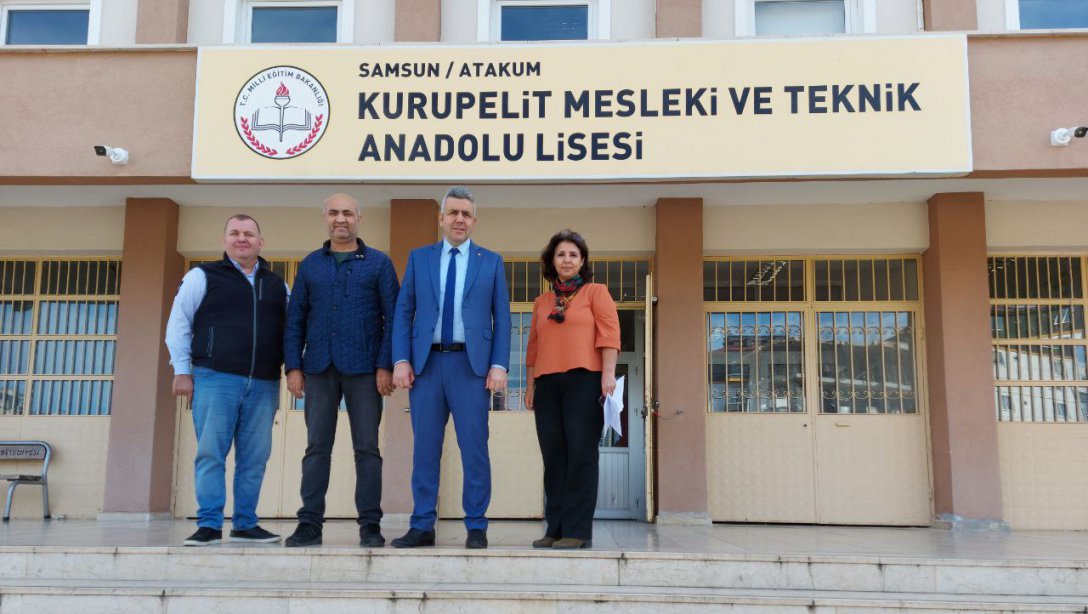 İlçe Milli Eğitim Müdürümüz Sayın Mehmet İrfan Yetik'in Kurupelit Mesleki ve Teknik Anadolu Lisemizi ziyaret etti.