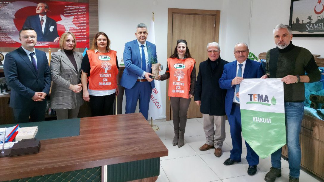 İlçe Milli Eğitim Müdürümüz Mehmet İrfan Yetik'i TEMA Vakfı İl ve İlçe Yöneticileri ziyaret etti   
