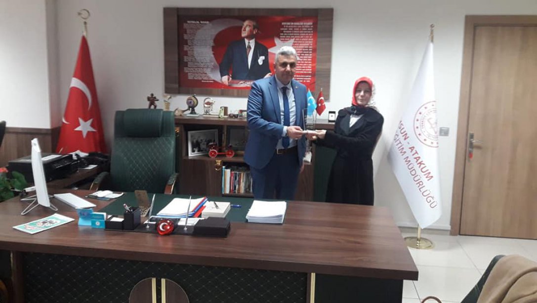 İlçe Milli Eğitim Müdürümüz Mehmet İrfan Yetik'i Samsun İHH Yetim Birimi ziyaret etti