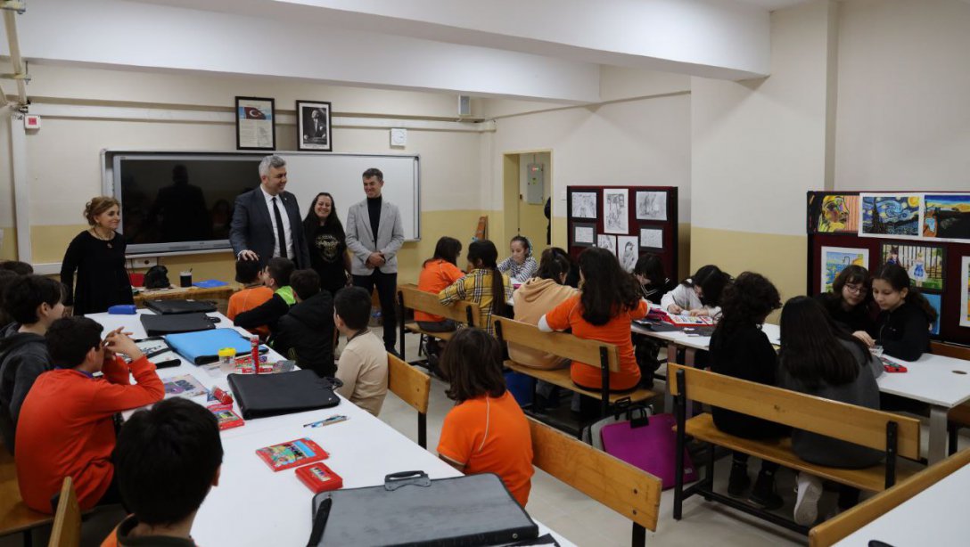 İlçe Milli Eğitim Müdürümüz Mehmet İrfan Yetik, Mimar Sinan Ortaokulumuzu ziyaret etti