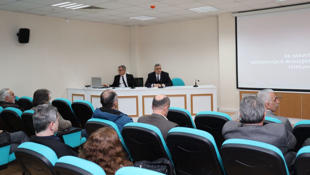 İlçe Milli Eğitim Müdürümüz Mehmet İrfan YETİK başkanlığında eğitim istişare toplantısı yapıldı