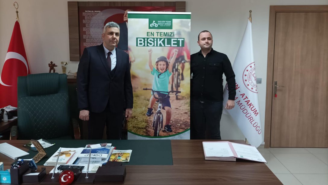 Ekolojik Yaşam Bisiklet Derneği ve Atakum İlçe Milli Eğitim Müdürlüğü İş Birliğinde 55 Okulda 