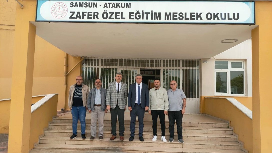İl Milli Eğitim Müdürümüz Dr. Murat Ağar, İlçe Milli Eğitim Müdürümüz Mehmet İrfan Yetik ile Birlikte Zafer Özel Eğitim Meslek Okulumuzu Ziyaret Etti