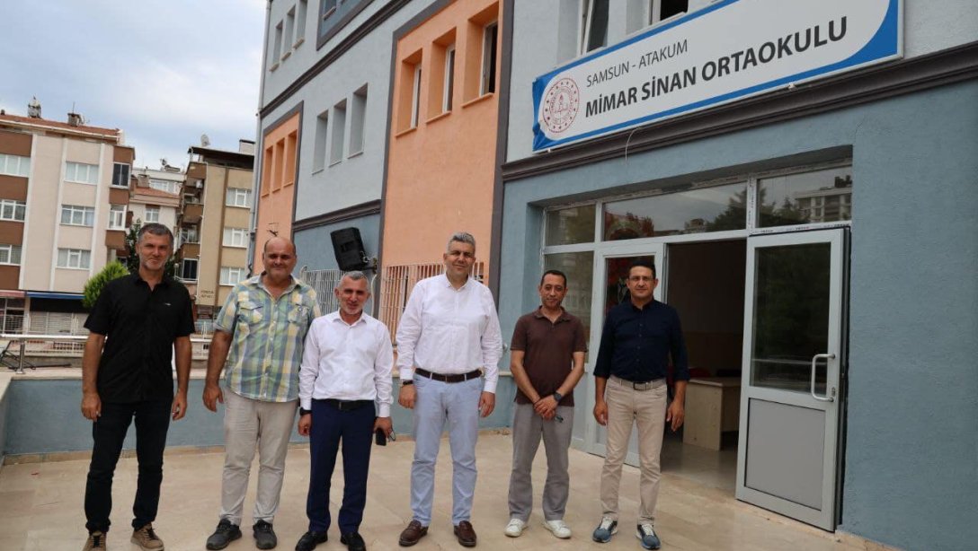 İlçe Milli Eğitim Müdürümüz Mehmet İrfan Yetik'in, Mimar Sinan Ortaokulumuzu Ziyareti