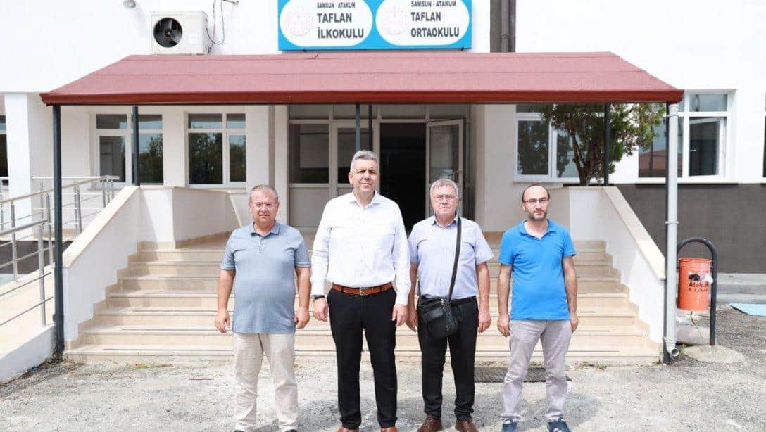 İlçe Milli Eğitim Müdürümüz Mehmet İrfan Yetik, Taflan  İlkokulu ve Ortaokulumuzu Ziyaret Etti
