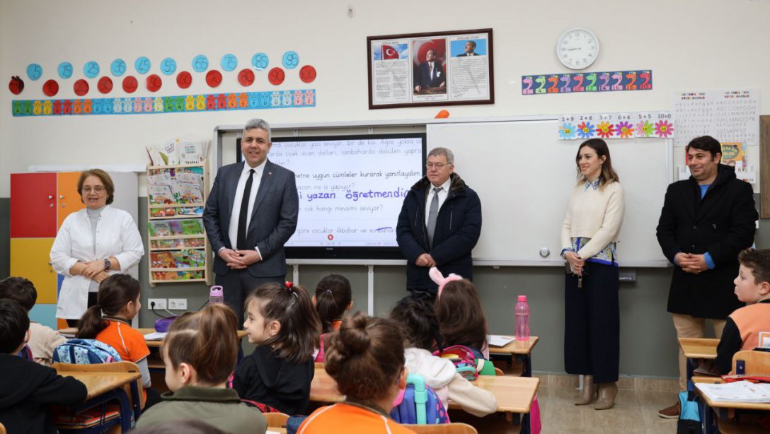 İlçe Milli Eğitim Müdürümüz Mehmet İrfan Yetik, Mimar Sinan İlkokulumuzu ziyaret etti.