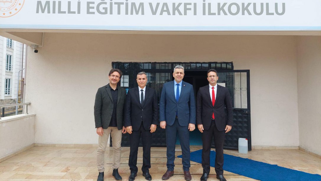 İlçe Milli Eğitim Müdürümüz Mehmet İrfan YETİK'in, Milli Eğitim Vakfı İlkokulumuzu Ziyareti   