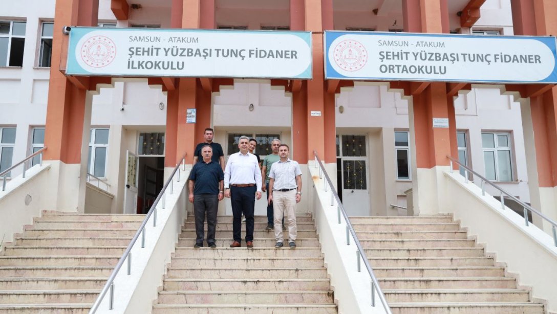 İlçe Milli Eğitim Müdürümüz Mehmet İrfan Yetik'in, Şehit Yüzbaşı Tunç Fidaner İlkokulu ve Ortaokulumuzu Ziyareti